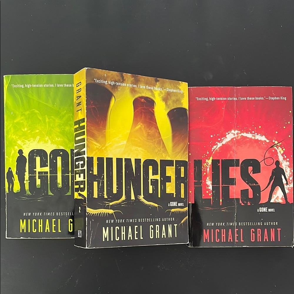 Michael Grant Book Trilogy: Gone, Hunger, Lies